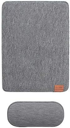 SenseAGE Detachable Ergonomic Mouse Pad with Wrist Rest Support, Adjustable Placement for Pain Relief, Non-Slip Base, for Computer & Laptop, Office Desk Accessories, 9.7 x 7.3 in (Dark Grey)