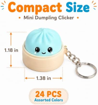 24PCS Dumpling Clicker , Fidget Toys for Party Favors & Gift Bags