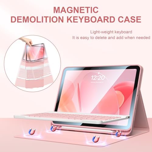for iPad 11th(A16,2025) 10th Generation Case with Keyboard 10.9 inch