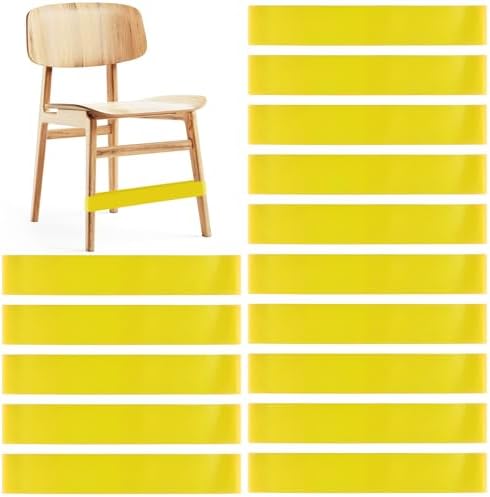 PLULON 15 Pack Chair Bands for Kids with Fidgety Feet Fidget Bands for Classroom Chairs for Students Chairs Desks with Sensory ADHD ADD Autism - Yellow
