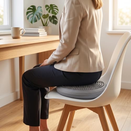 12 Pcs Wobble Cushion 13 Inch Inflated Wiggle Seat, 2 Hand Pumps