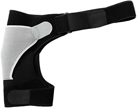 Shoulder Stability Brace Adjustable Shoulder Support with Pressure Pad, Light Breathable Neoprene Rotator Cuff Shoulder Support for Sport, Dislocated AC Joint, Labrum Tear, Shoulder Pain - Left