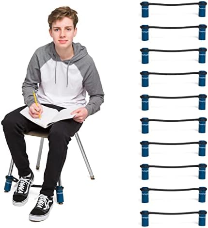 Bouncyband Original Bouncy Bands for Chairs, Blue, 10 Pack –Chair Bands