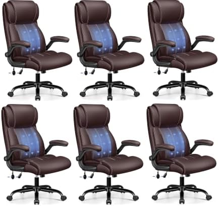 BESTFAIR Ergonomic Computer Desk Chair, Inflatable Lumbar Support, Coffee