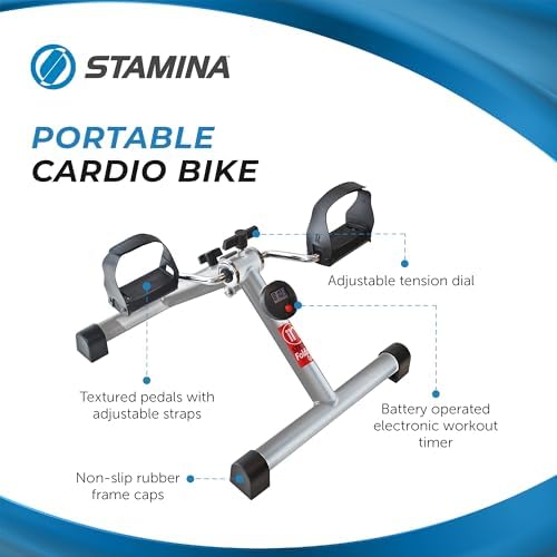 Stamina InStride Cycle XL Folding Pedal Exerciser with Foldable Design