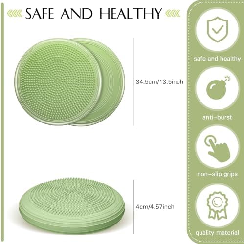 Libima 4 Pcs Wiggle Seat Inflated Wobble Cushion for Kids