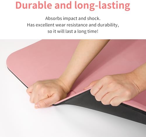 PAIDU POE Yoga Mat （10mm）Extra Thick Fitness Mat 72"x24" with Carry Strap