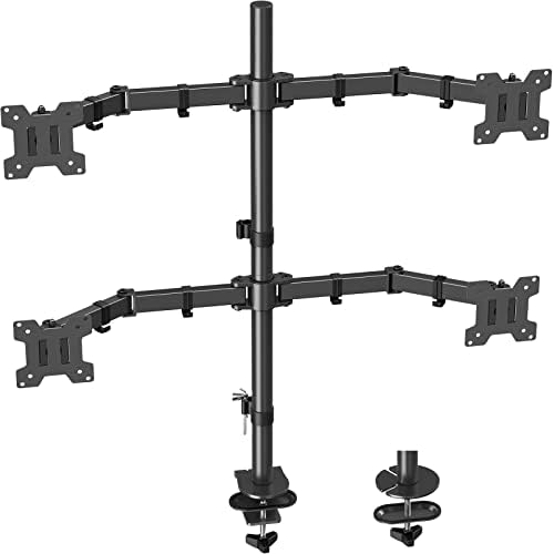 MOUNT PRO 4 Monitor Mount for Max 32" Computer Screens, Up to 17.6lbs Each
