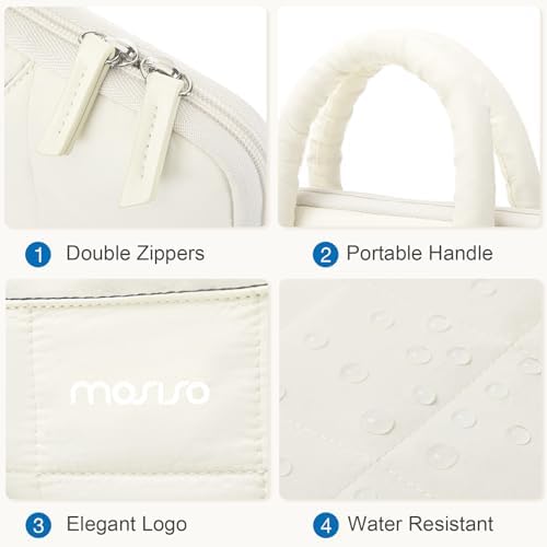 MOSISO Laptop Case 16 inch, 15-15.6 inch Laptop Sleeve, Sand