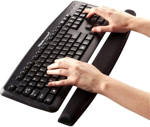 Fellowes Memory Foam Keyboard Wrist Rest - Black (9178201)