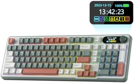 RK ROYAL KLUDGE S98 Wireless Mechanical Keyboard w/Smart Display & Knob