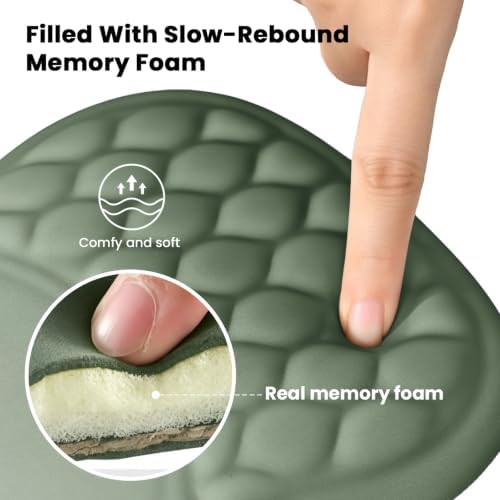 EooCoo Massage Ergonomic Mouse Pad with Dual-Slope Design Wrist Rest