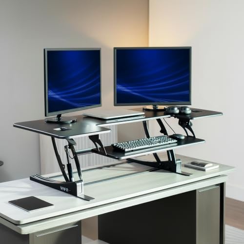 VIVO Black 54 in Standing Desk Converter, DESK-V054V