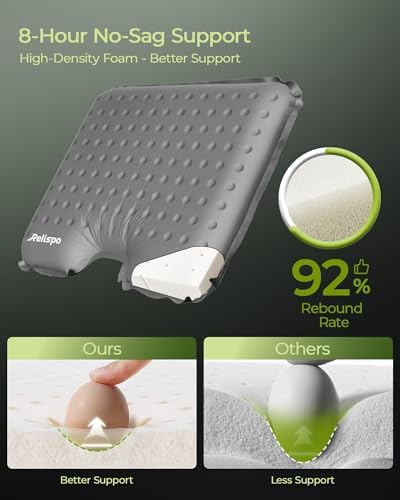 Inflatable Stadium Seat Cushion for Airplane, 2.5" Thicker Foam