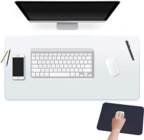 24 X 48 Inch Clear Desk Pad Protector Transparent Desk Mats Blotter on Top of Desks for Laptop Computer Keyboard PVC Vinyl Desktop Writing Mat Cover With Mouse Pad Non-slip Waterproof Wipeable Plastic
