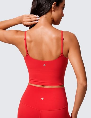 CRZ YOGA Butterlift Scoop Neck Crop Tank Top