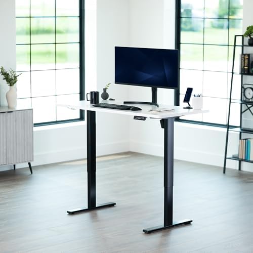 VIVO White 55 x 28 in Standing Desk, DESK-KIT-1B55W