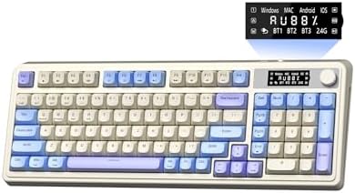 AULA S99 Pro Gaming Keyboard, Cute Creamy Wireless Keyboard