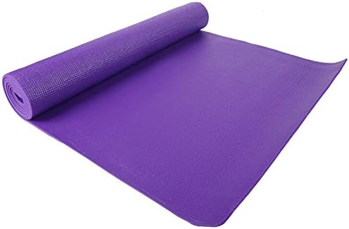 Fitvids All Purpose 1/4-Inch High Density Anti-Tear Exercise Yoga Mat with Carrying Strap with Optional Yoga Blocks, Multiple Colors