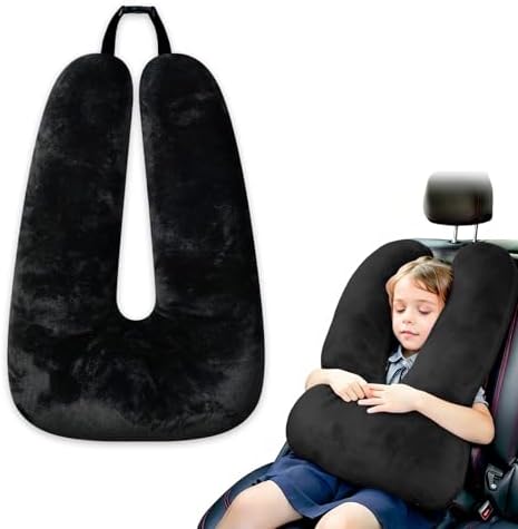 Atablyn Kids Neck Pillow for Travel Provides Double Support to The Head and Neck in Any Sleeping Position on Flights, Car, and at Home, Comfortable Airplane Travel Pillow