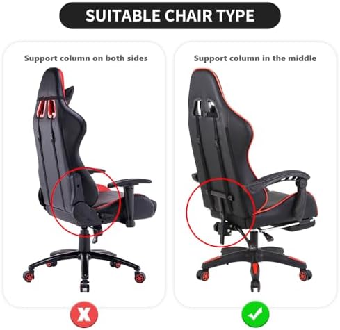 Gaming Chair Cover Set Pink for Adults Video Game Chair Water Repellent Jacquard Racing Computer Chair Slipcover with 2 Pieces Armrest Covers