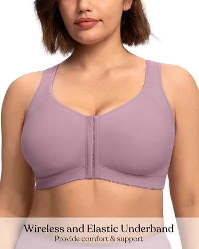 HSIA Posture Bras for Women Front Closure No Underwire Back Support Bra