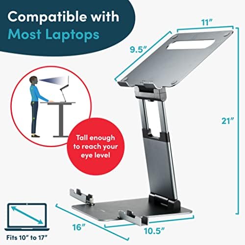 Lifelong 20" Tall Adjustable Laptop Stand with Phone & Tablet Holder