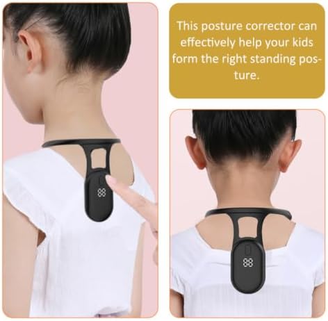 Posture Corrector Sensor Device for Boys and Large Arm Movement Space and Eye Protection, Intelligent Sitting Posture Reminder for School Students, Abs and Silicone Material