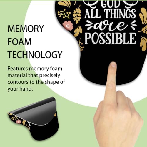 iRudyard 2Pcs Rubber Coasters Mouse Pad Wrist Support Pu Anti Fall Durable