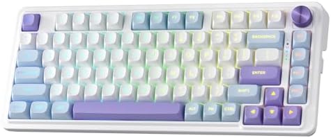 Redragon K673 PRO Wireless 81-Key RGB Gasket Gaming Keyboard, Scroll Knob