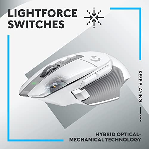 Logitech G502 X Lightspeed Wireless Gaming Mouse + G733 Lightspeed Wireless Gaming Headset - White