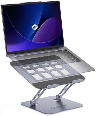 ORICO Ergonomic Laptop Stand for Desk, Height Adjustable Riser, ST11-Gray