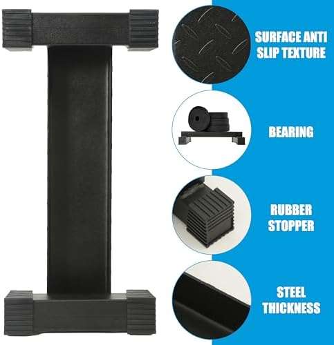 EVERYMATE Steel Calf Raise Block, Standing Calf Machine for Stretching Calf Muscles, Relaxing Ankles, Anti-Slip Solid Platform
