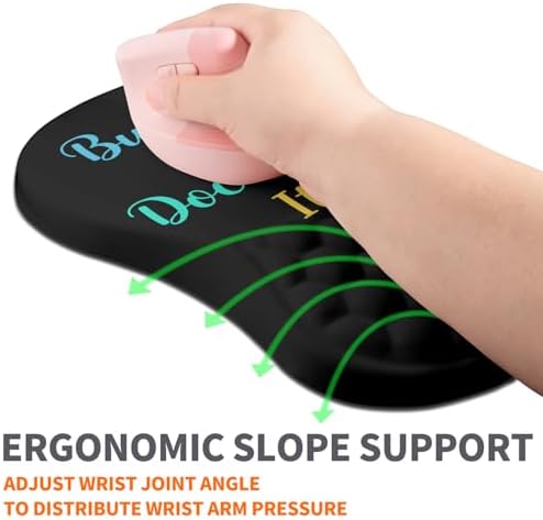 Ergonomic Joint Wrist Support Mouse Pad with Memory Foam Cushion Massage Bump, Carpal Tunnel Pain Relief Mousepad Slope Design for Wrist Rest, 11.8x7.9 in, But Did You Document It