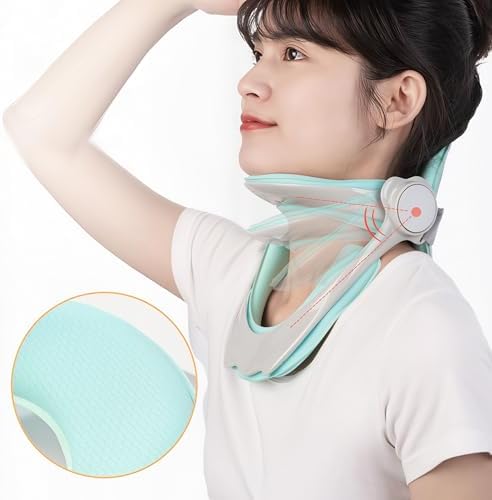 Adjustable Neck Brace Posture Corrector, Soft Ergonomic Support for Students and Office Workers, Prevents Head Bowing with 360 Degree Stretch, Suitable for All Ages