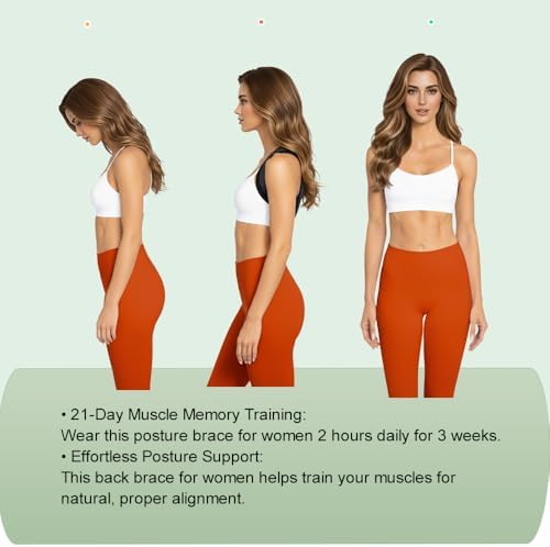 Posture Corrector For Women,Back Brace Posture Corrector,Adjustable Back Brace For Posture,Improve Posture,Comfortable And Effective Back Pain Relief,Long-Term Daily Wear For Office Workers, Black S