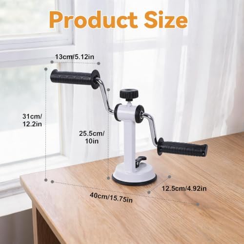 Arm Exerciser for Seniors, Portable Arm Bike with Adjustable Resistance