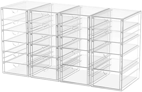 caktraie 22-Drawer Acrylic Storage & Makeup Organizer for Desk