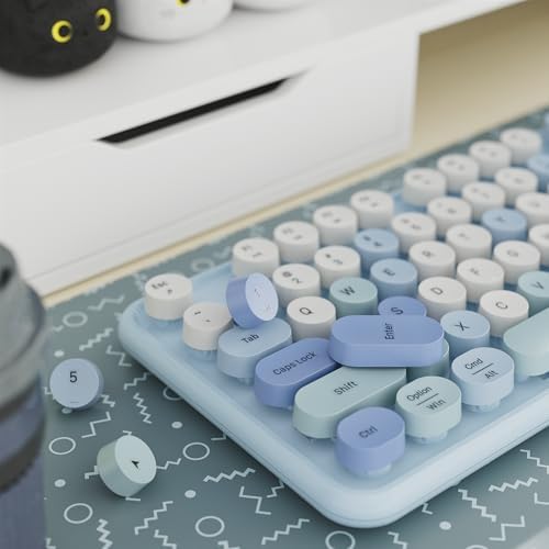 Colorful Wireless Keyboard and Mouse Combo Blue Colorful