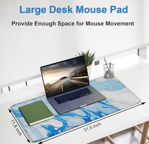 Extra Large Gaming Mouse Pad, Waterproof Mousepad with Stitched Edges