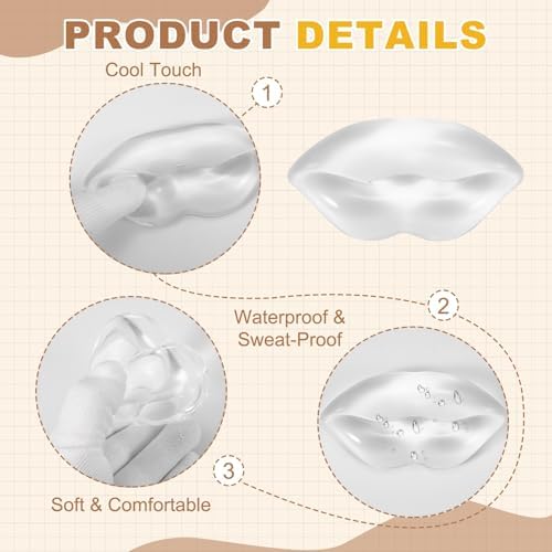 PATIKIL Gel Wrist Rest, Wrist Support for Mouse Lip Shape Ergonomic Mouse Pad Soft Silicone Support Comfortable Cushion for Computer Gaming Office Home, Transparent