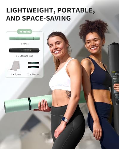 CAMBIVO 72''x48'' Large Yoga Mat, Extra Thick TPE Workout Mat