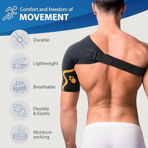 ORTONYX Shoulder Stability Brace Compression Sleeve Rotator Cuff Support