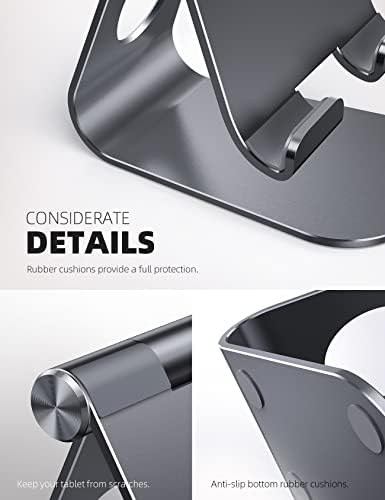 Lamicall iPad Stand Adjustable Tablet Holder, Sturdy Aluminum, Multi-Angle