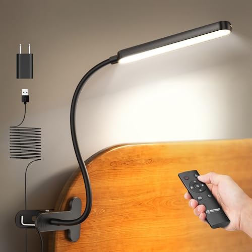 Glocusent 38 LED Clip On Light,5W Eye Caring Book Lights for Reading