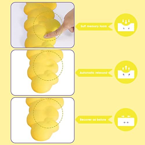 Gaming Keyboard Wrist Rest Pad,Memory Foam Keyboard Palm Rest, Ergonomic Hand Rest,Wrist Rest for Computer Keyboard,Laptop,Mac,Lightweight for Easy Typing Pain Relief (Yellow)