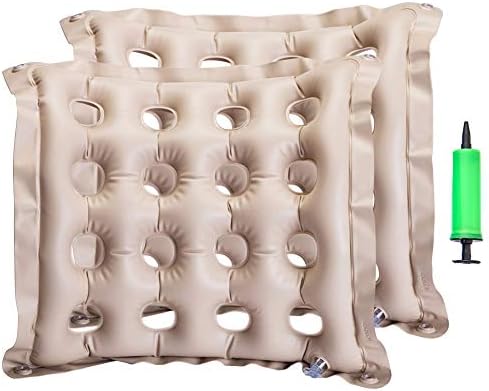 Inflatable Seat Cushion Portable Chair Cushion for Office Wheelchair 2Pack