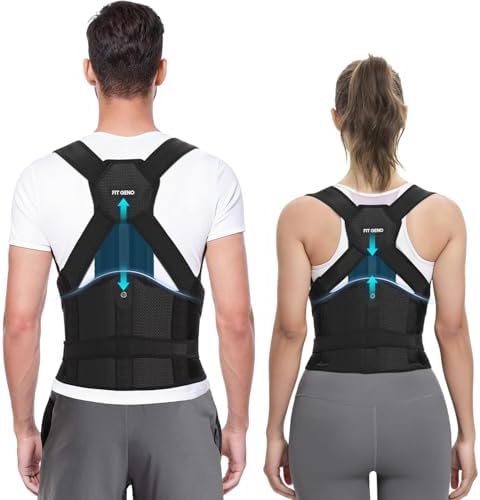 Fit Geno HeightFit Posture Corrector for Women & Men, Adjustable Back Brace