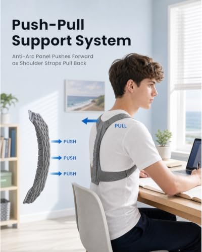 OFIR Teen Boys Posture Corrector, Upper Back Reminder for Studying