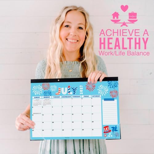 Large Desk Calendar 2027 - Desktop Calendar 2027-2028